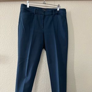 White House Black Market, teal slim ankle, size 6P